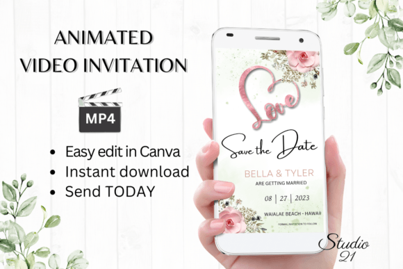 Boho Save the Date Announcement W2120: A Designer's Review