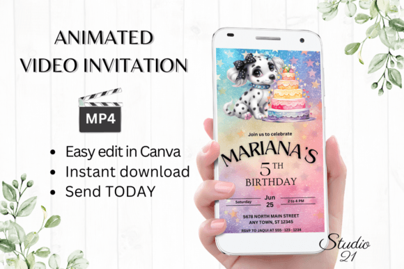 Charming & Customizable: The Ultimate Cute Dog Birthday Invite