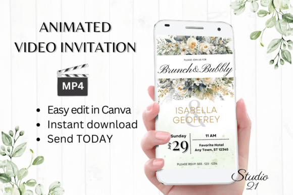Electronic Wedding Brunch Invite W9426: A Modern Solution for Digital Celebrations